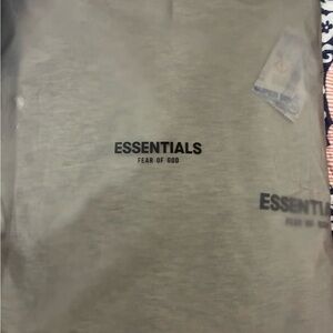 Fear of God Essentials Hoodie in Light Oatmeal